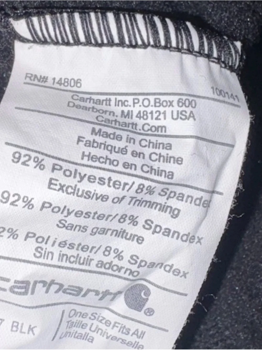 Carhartt fleece balaclava